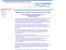 Tablet Screenshot of craniosacral-goettingen.de